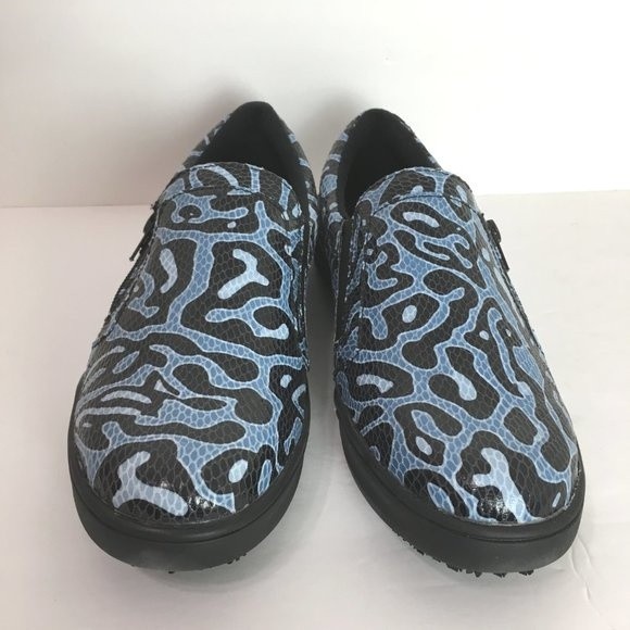 Spring Step Professional Ispie Winwood Black Blue Snake Print Shoes Women's 9 - Picture 4 of 14